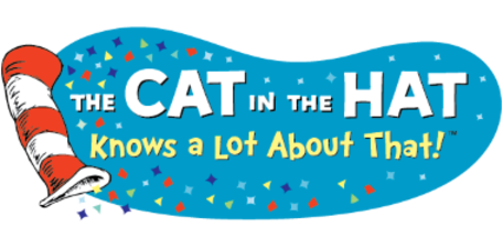 the cat in the hat knows a lot about that logo