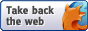 take back the web with a firefox logo next to the text