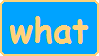 what written in comic sans in yellow writing on a blue background